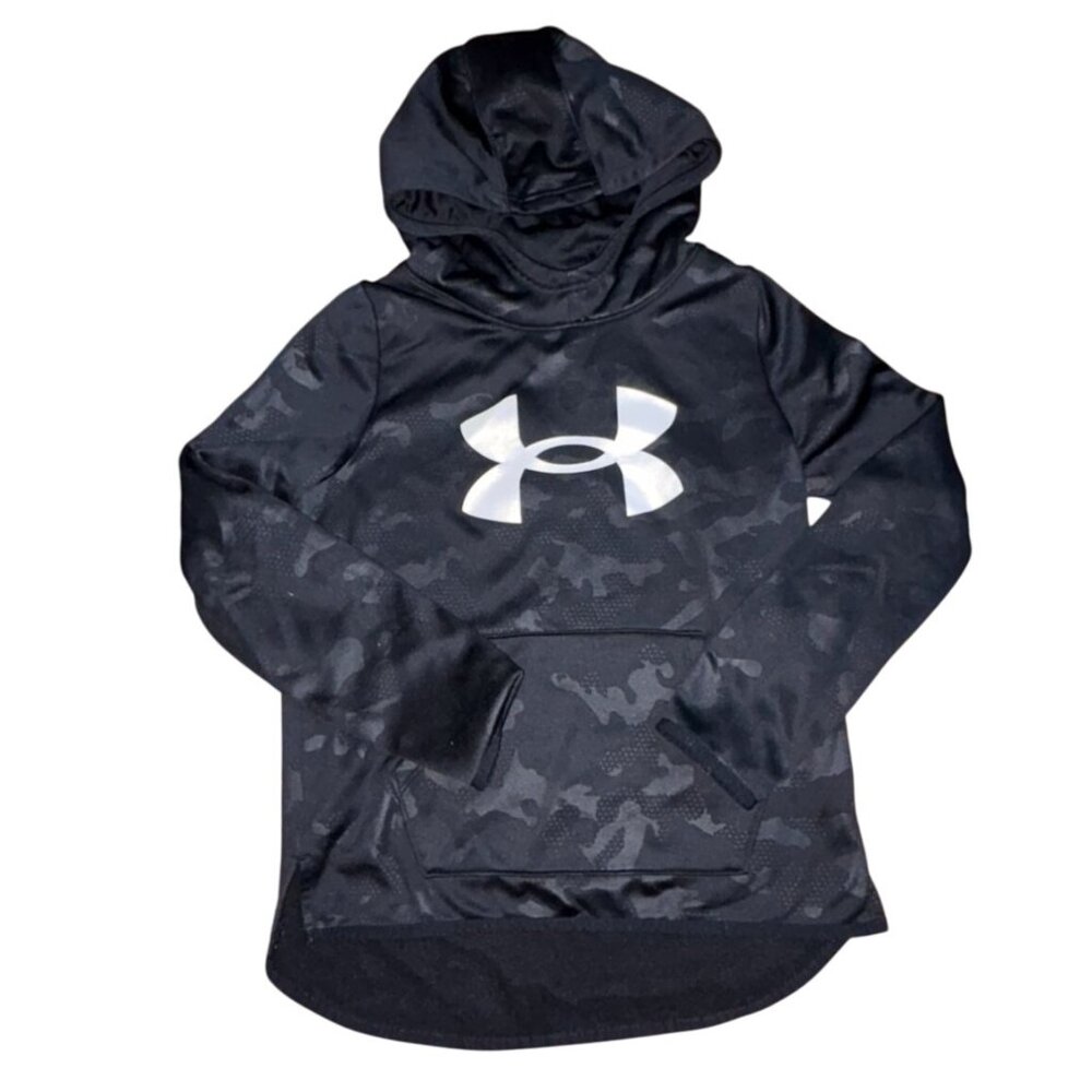 Under ArmourYouth Loose Fit Hoodie/Sweatshirt-Black-YM-GUC